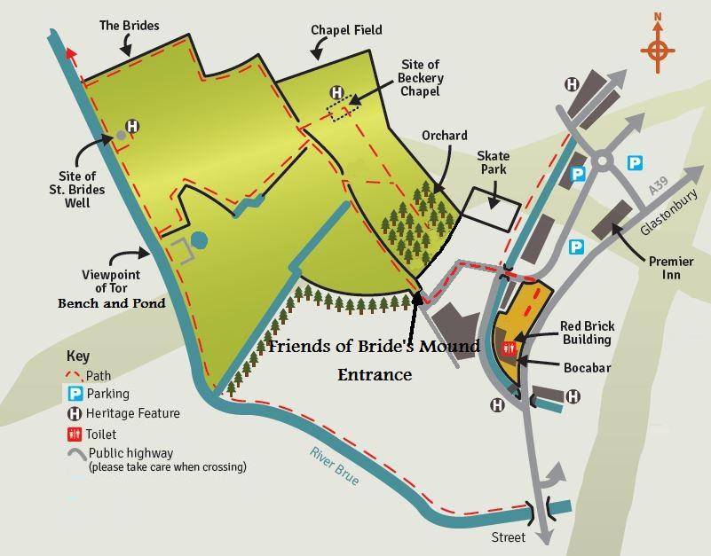 Bride's Mound Map by Friends of Bride's Mound