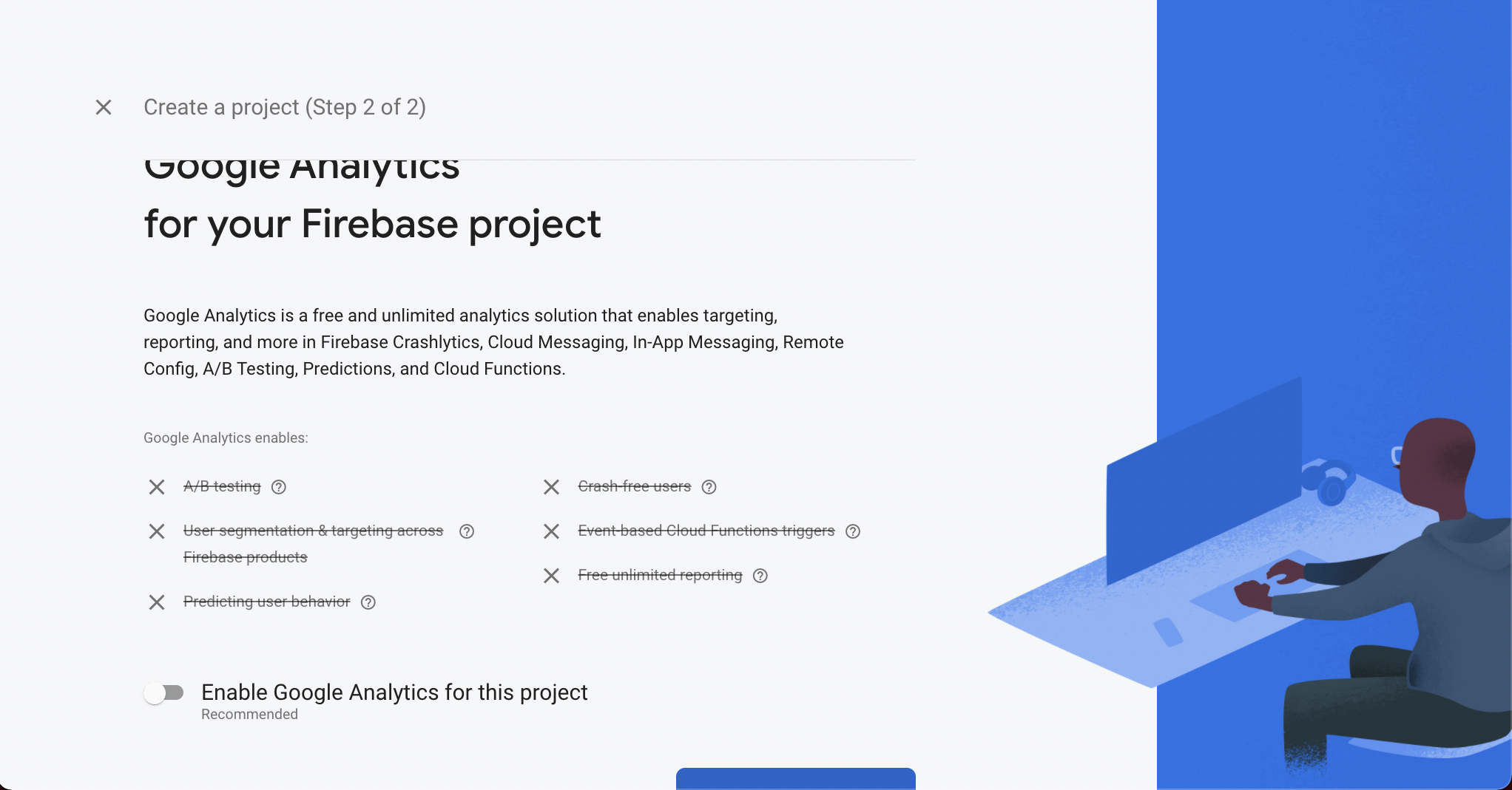 Link your project to Google Analytics