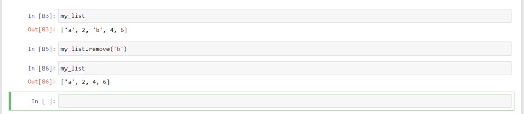 Remove lists