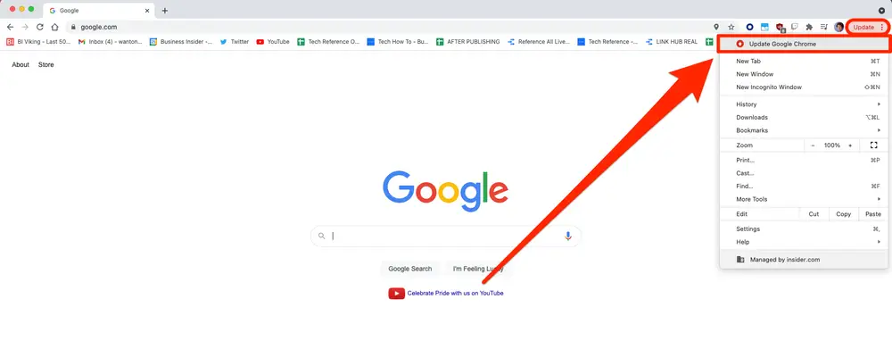 How To Fix Google Chrome Not Responding: update chrome