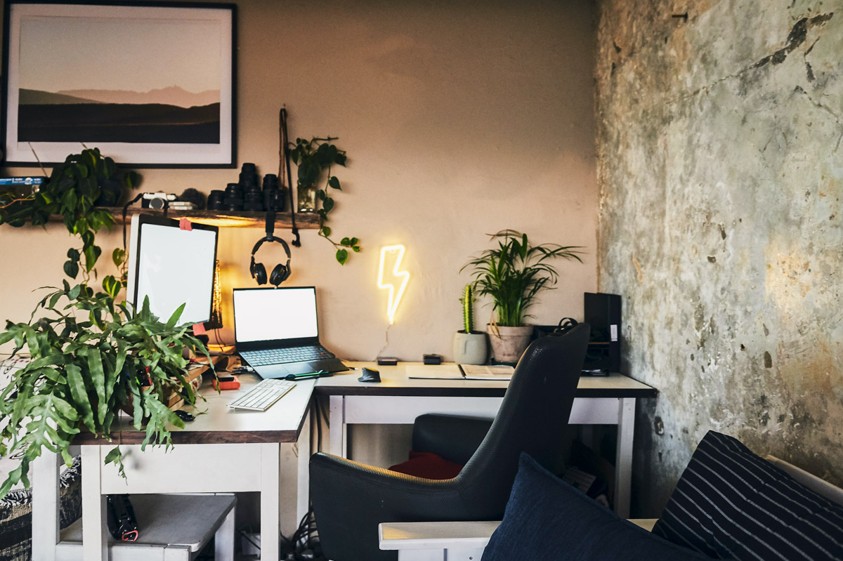 Personalizza lo spazio del tuo ufficio a casa.