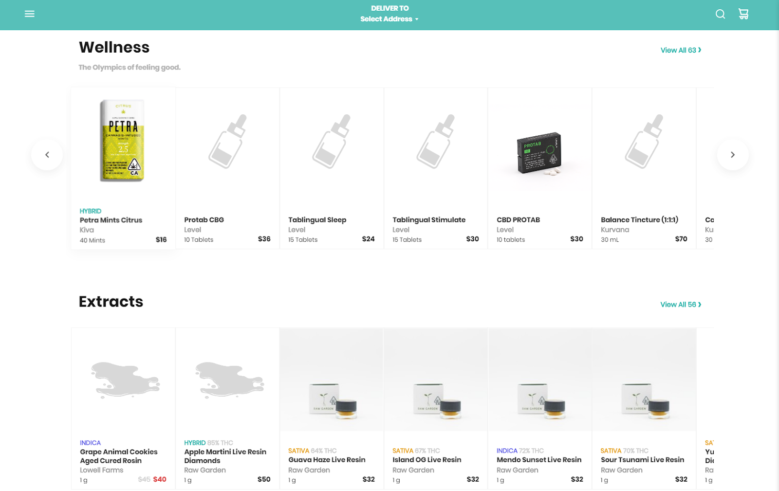 screenshot website embay cud oil tinctures drops buy purchase online best