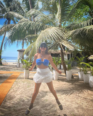Nia sharma shared some Bold pics of holiday in Goa.