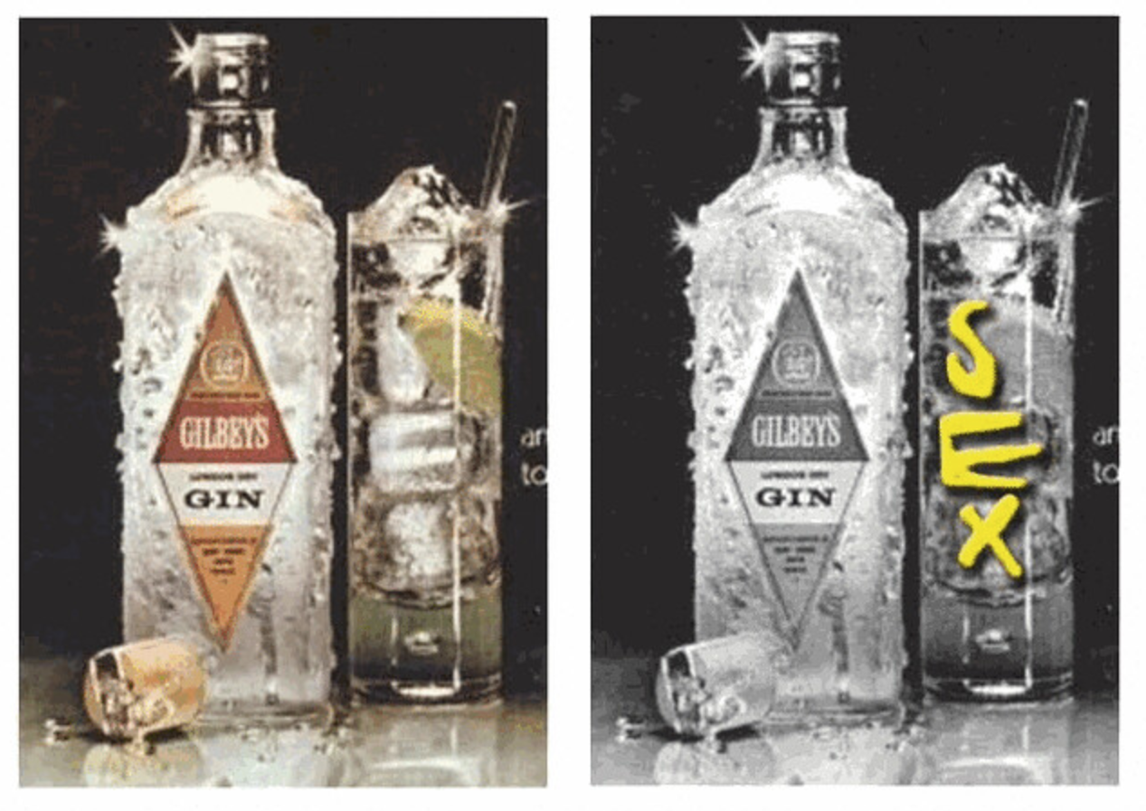 Gilbey's gin poster.
