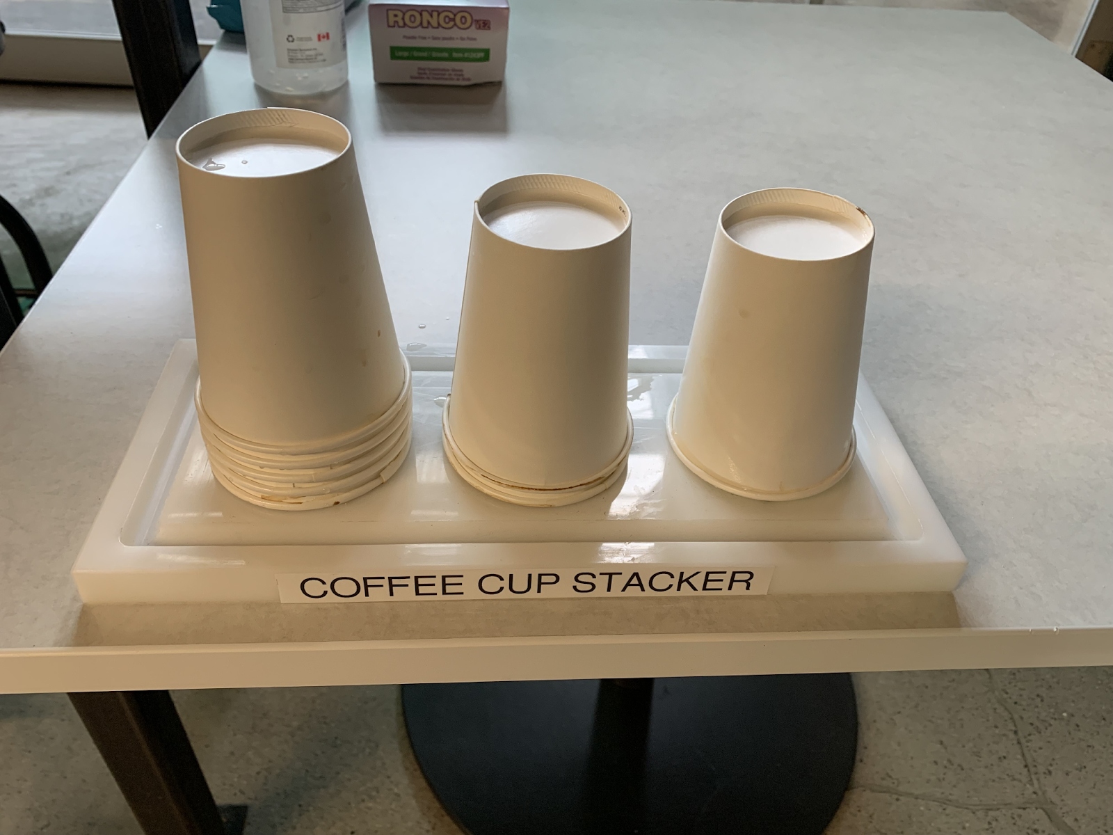 Coffee cup stacker at Vena