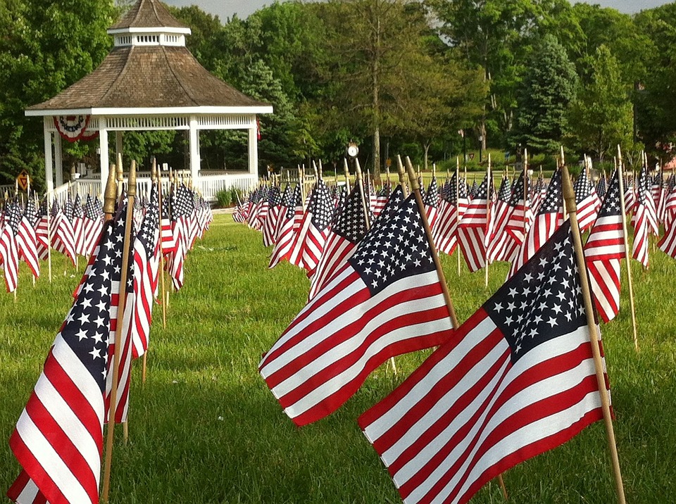 Flags, American, Memorial Day,
