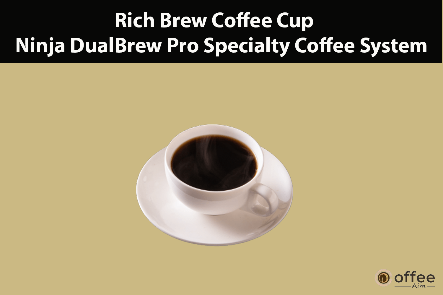 "This image portrays a rich brew coffee cup produced by the Ninja DualBrew Pro Specialty Coffee System, as highlighted in the article 'How to Use Ninja DualBrew Pro Specialty Coffee System, Compatible with K-Cup Pods, and 12-Cup Drip Coffee Maker'."