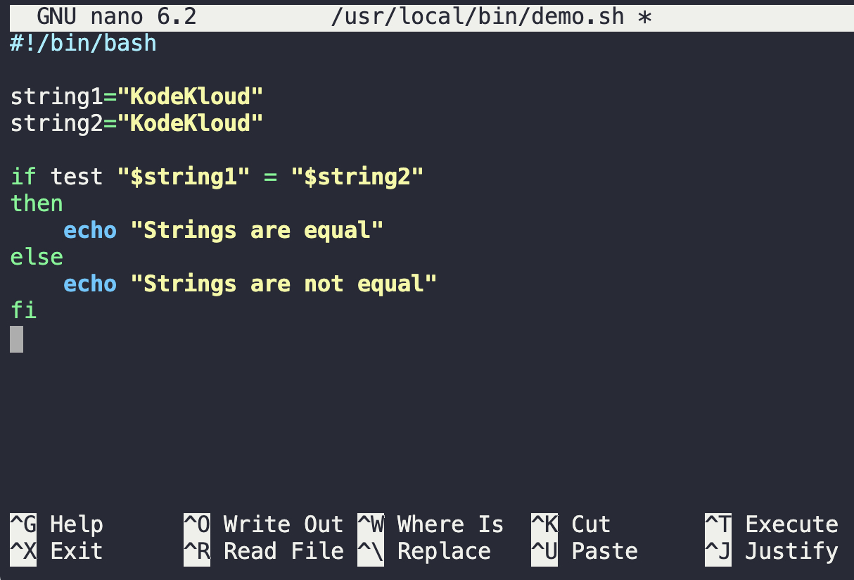 Bash Compare Strings: How to Check if Two Strings Are Equal