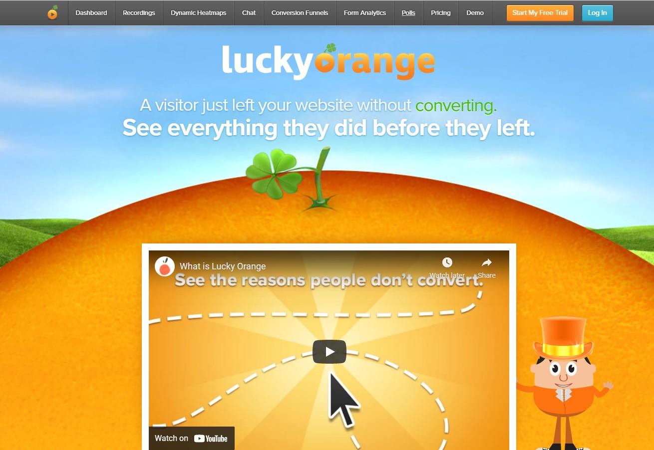 Lucky Orange heatmap tool