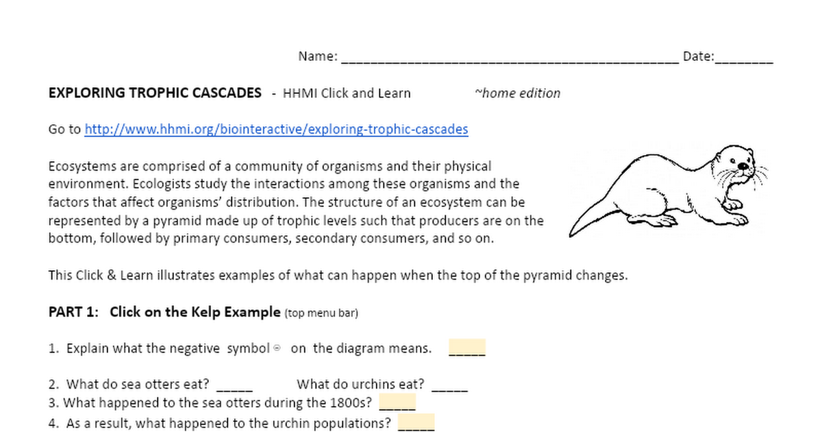 Exploring Trophic Cascades HHMI R Google Docs