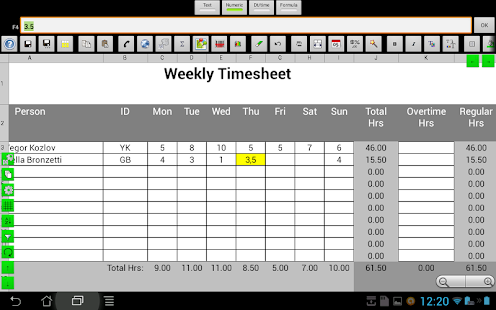 Download e-Droid-Cell Pro Spreadsheet apk