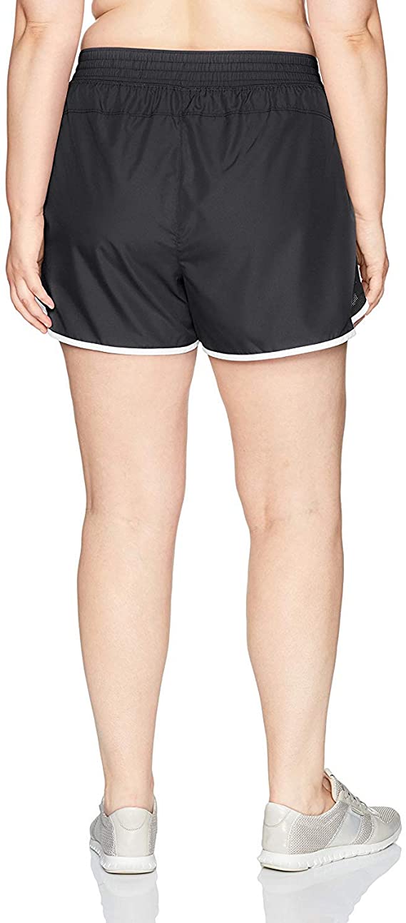 MEROKEETY Womens Athletic Quick-Dry Workout Shorts Elastic Waist Dolphin Running Pockets Shorts 