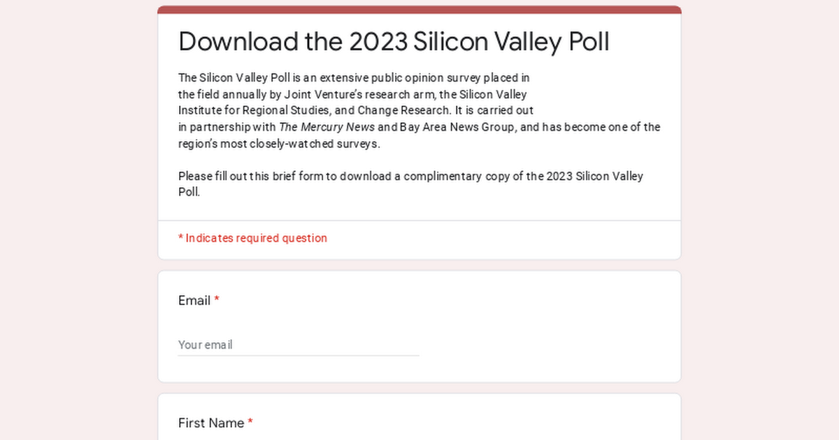 Download The 2023 Silicon Valley Poll