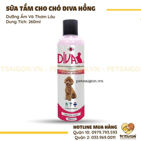 Sữa Tắm Cho Chó Diva Hồng - Petsaigon