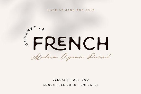 Le French - Organic Paired Duo | Sans Serif Fonts ~ Creative Market