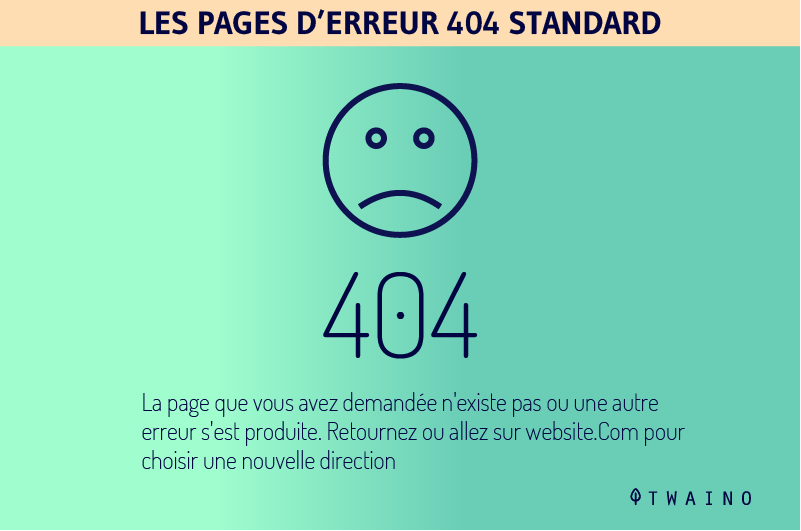 Les pages d erreur 404 strandard