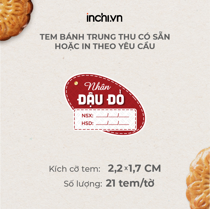 tem dán bánh trung thu tự viết