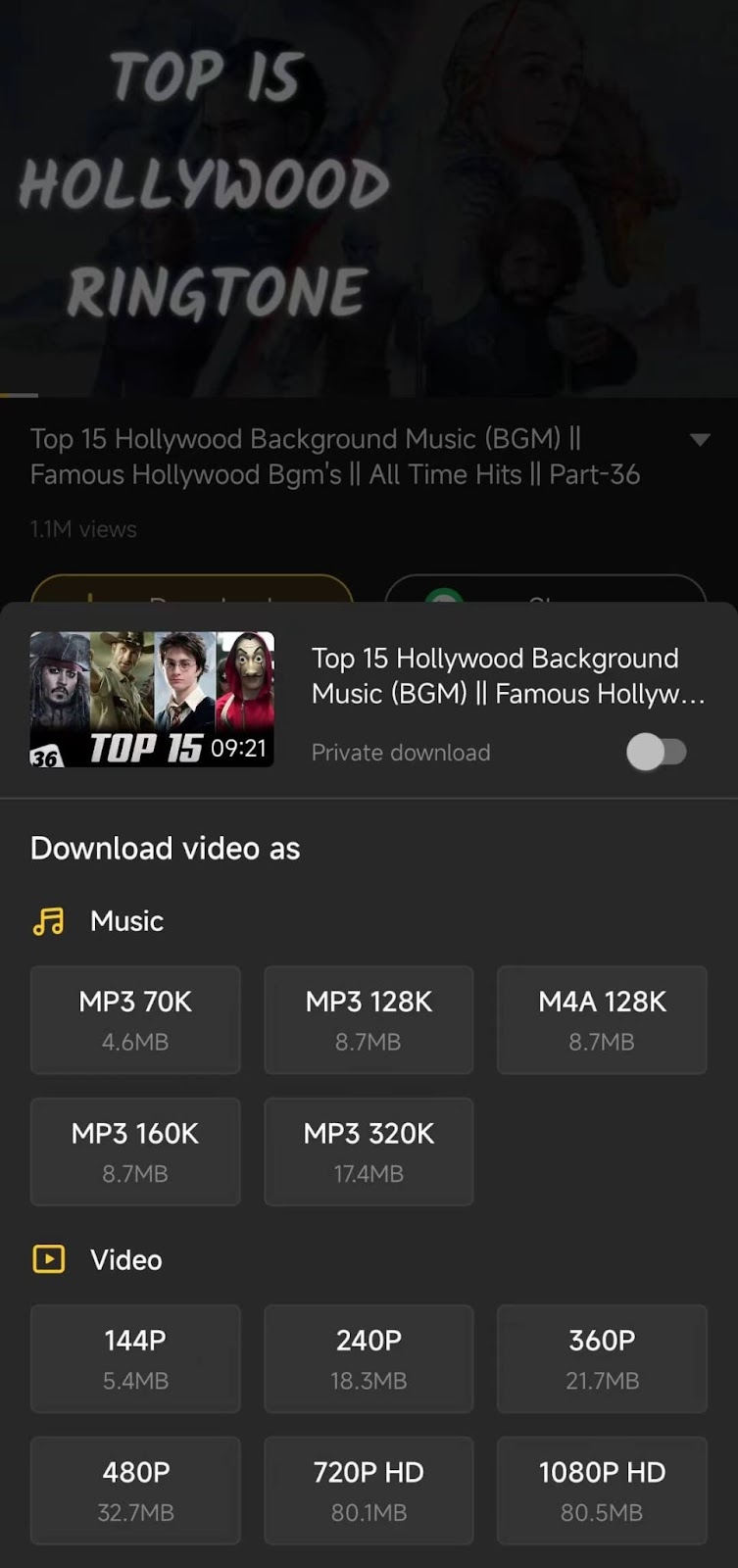 Best Hollywood Ringtones Download 2022 with Snaptube