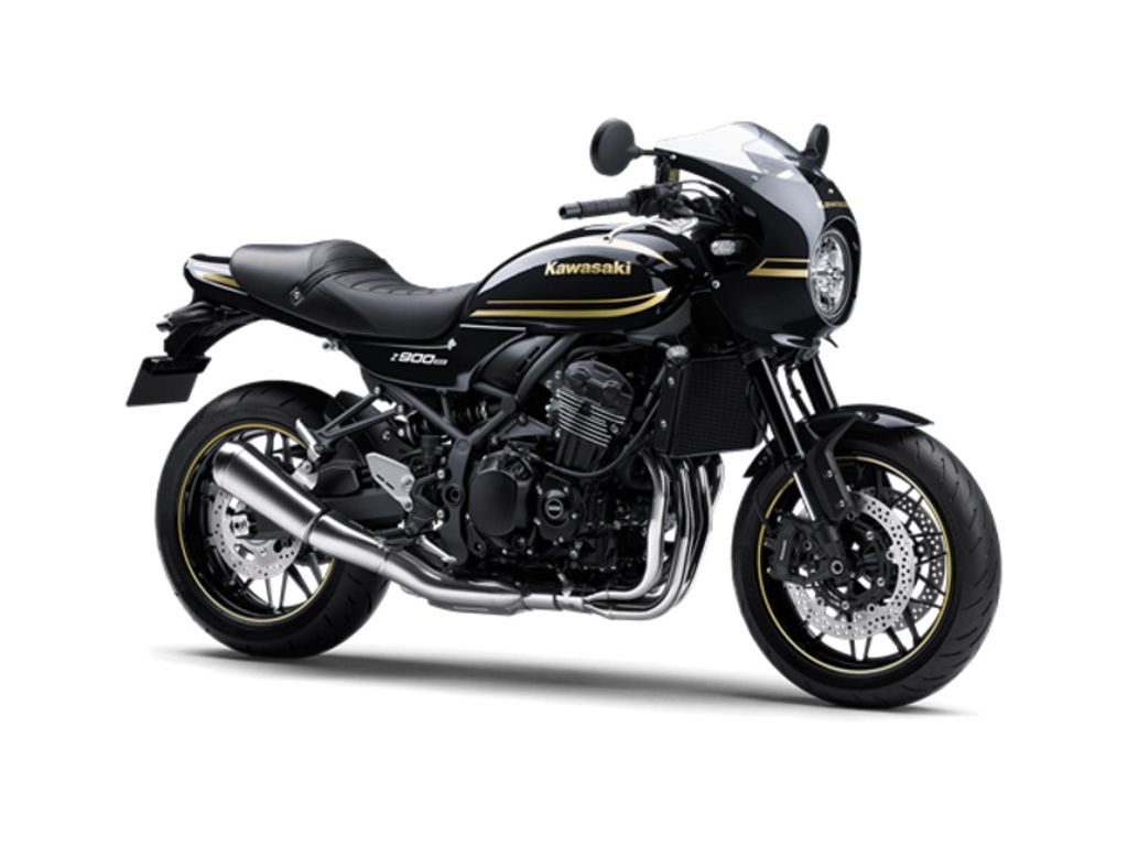 This all black Z9090RA Cafe, is Kawasaki's classically cool Cafe Racer in their 2023 lineup. 