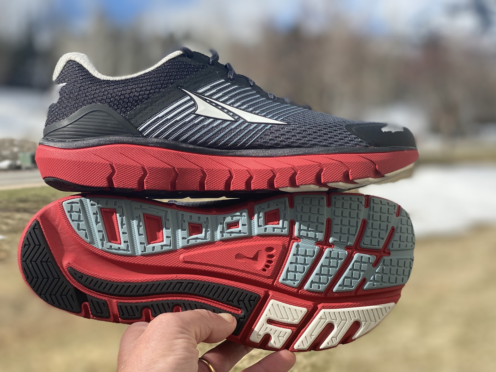 Altra Provision 4 Men's Road Running Shoes Black/Gray/Red 30% OFF Today Only! 
