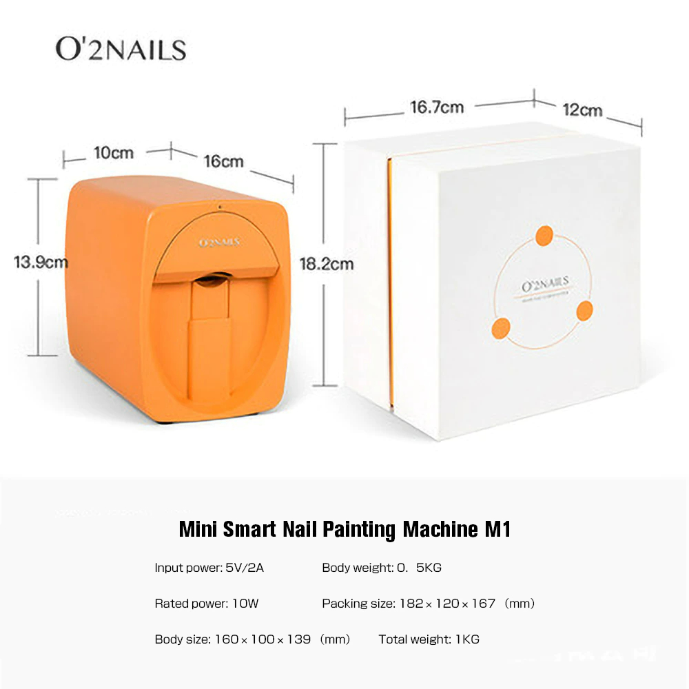 Smart 3D Printing Nail Art Machine Automatic Color Nail Printing Equipment