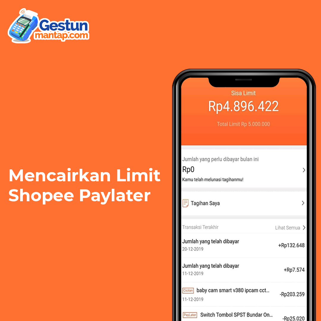 cara mencairkan limit shopee paylater