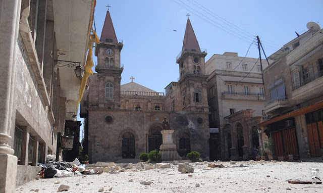 Nhà thờ Chính tòa Thánh Elijah ở Aleppo, bị phá hủy trong chiến tranh ở Syria, vươn dậy từ đống tro tàn