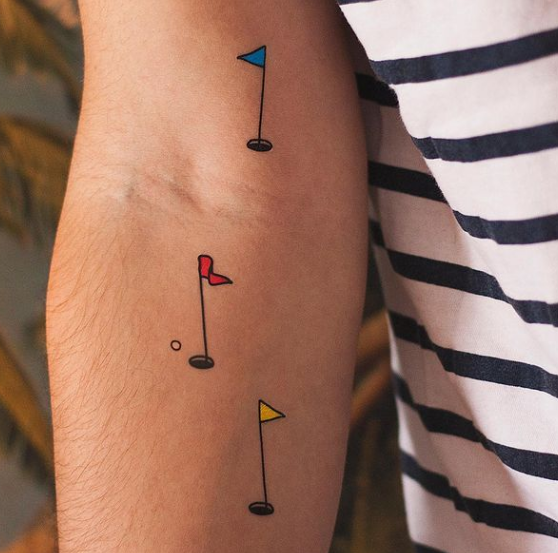 Outstanding Golf Tattoo