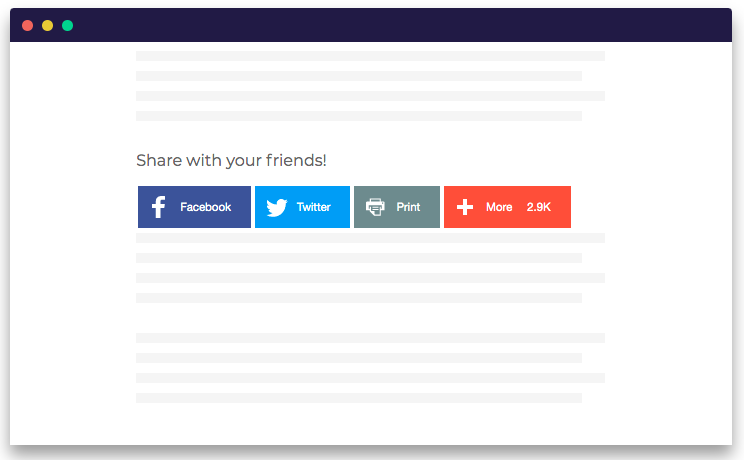 Add social share buttons on to product pages
