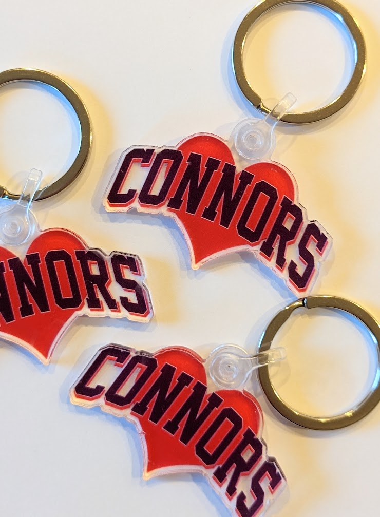 A little Connors love for your keys or backpack!