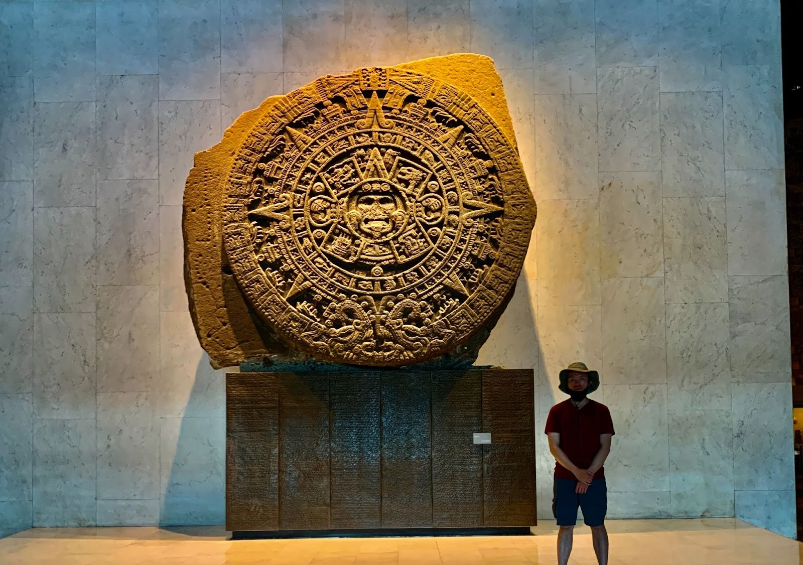 Aztec Sun Stone sculpture found in Mexico City's National Anthropology Museum