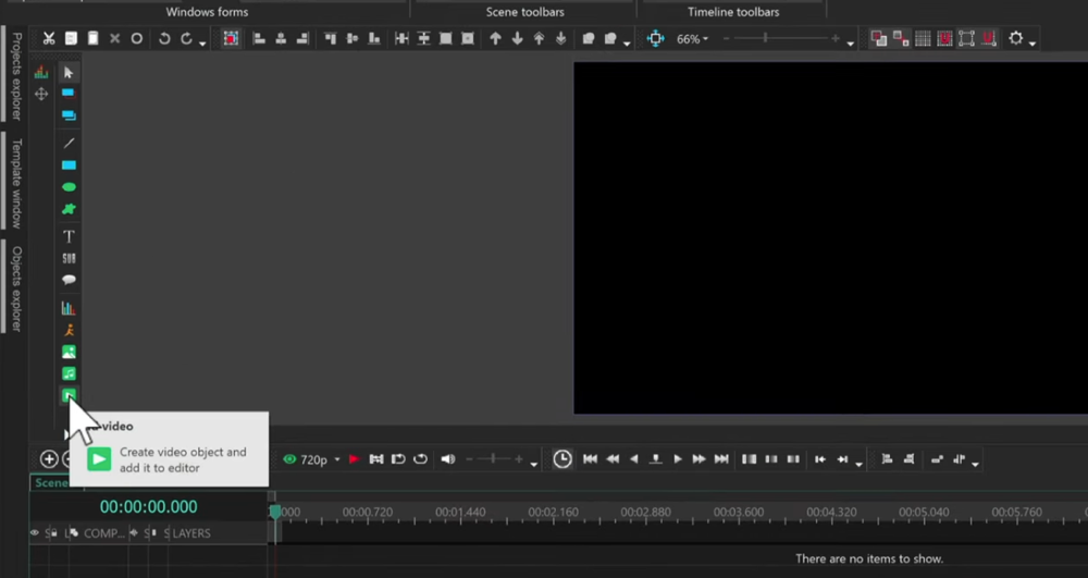 One way to import footage is using the Add Video button 