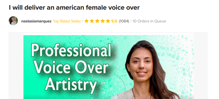 Fiverr voiceover artists to hire for professional voice recording