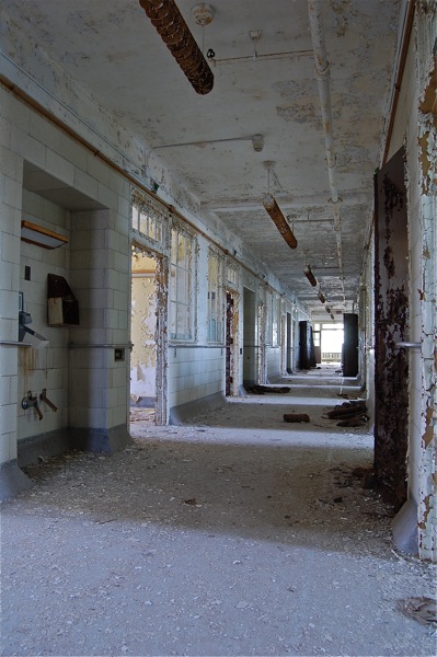 Abandoned hospital in Essex County.