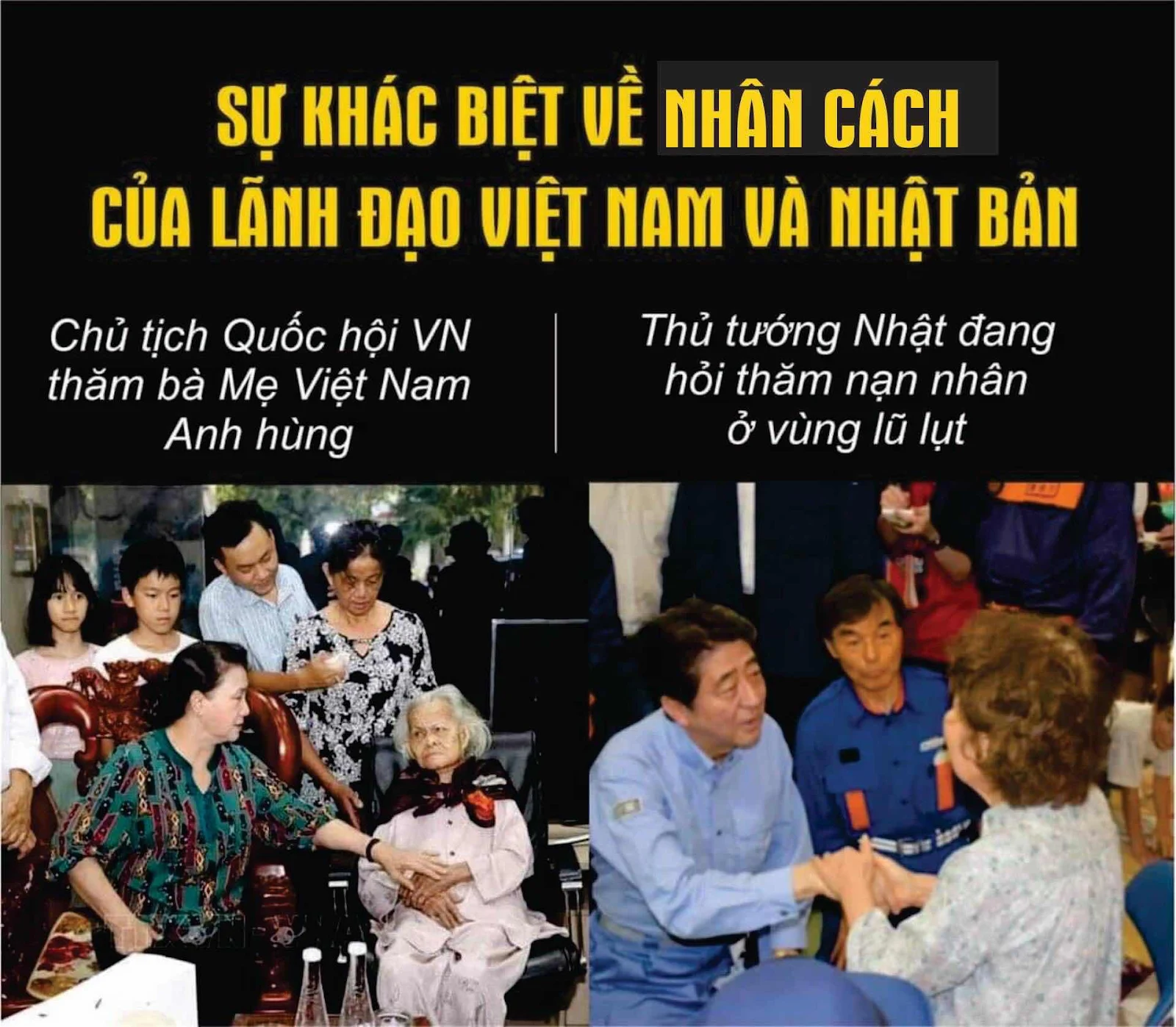 SỰ KHÁC BIỆT VỀ NHÂN CÁCH CỦA LÃNH ĐẠO VIỆT NAM VÀ NHẬT BẢN.