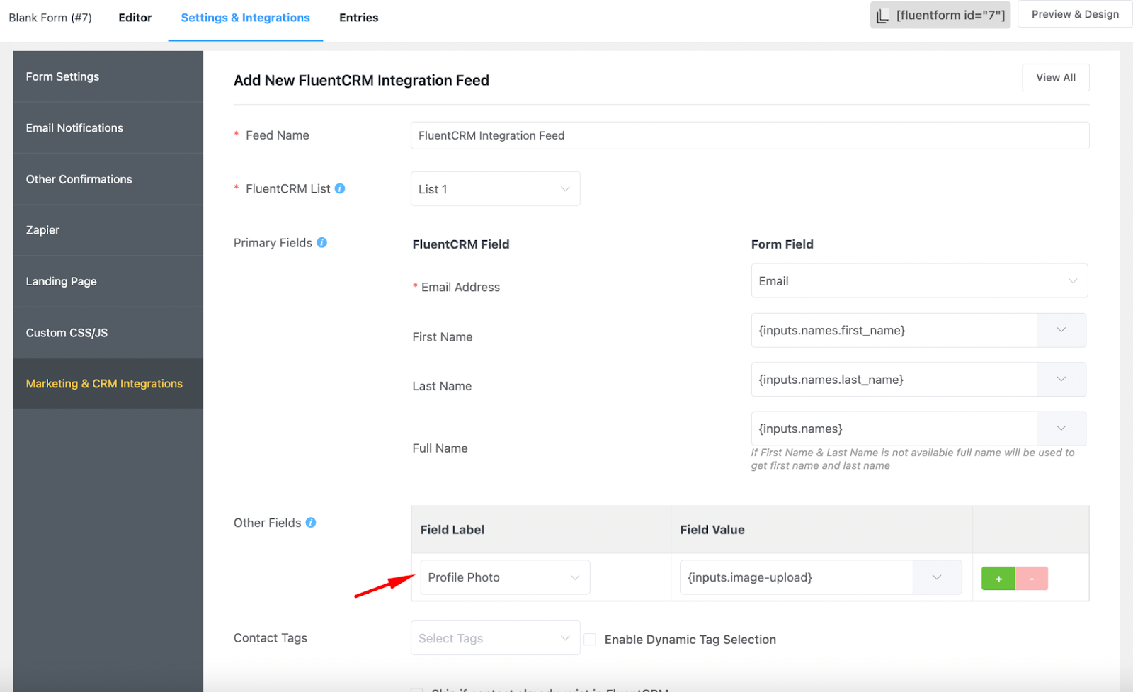 fluentcrm fluent forms integration improved