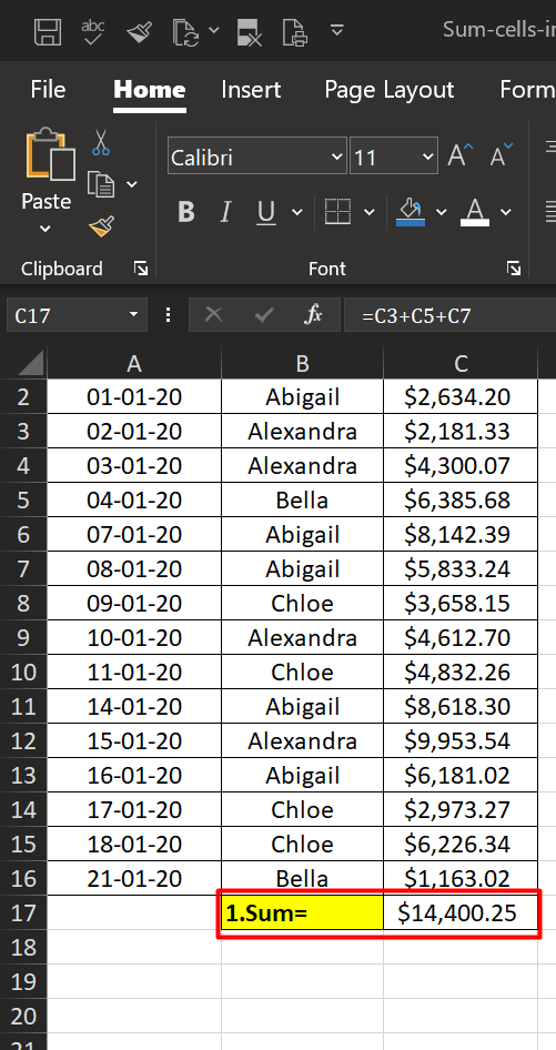 how-to-sum-random-cells-in-excel-4-different-ways-eforbes