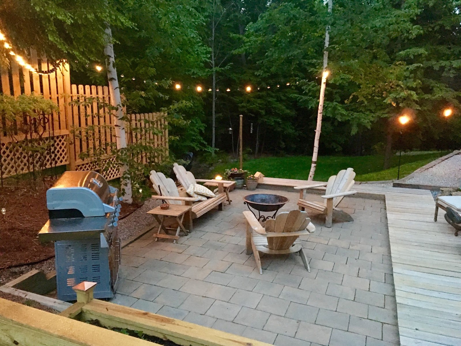 pavers in backyard for summer