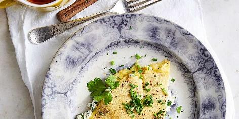 Goat Cheese & Fresh Herb Omelet Recipe | EatingWell