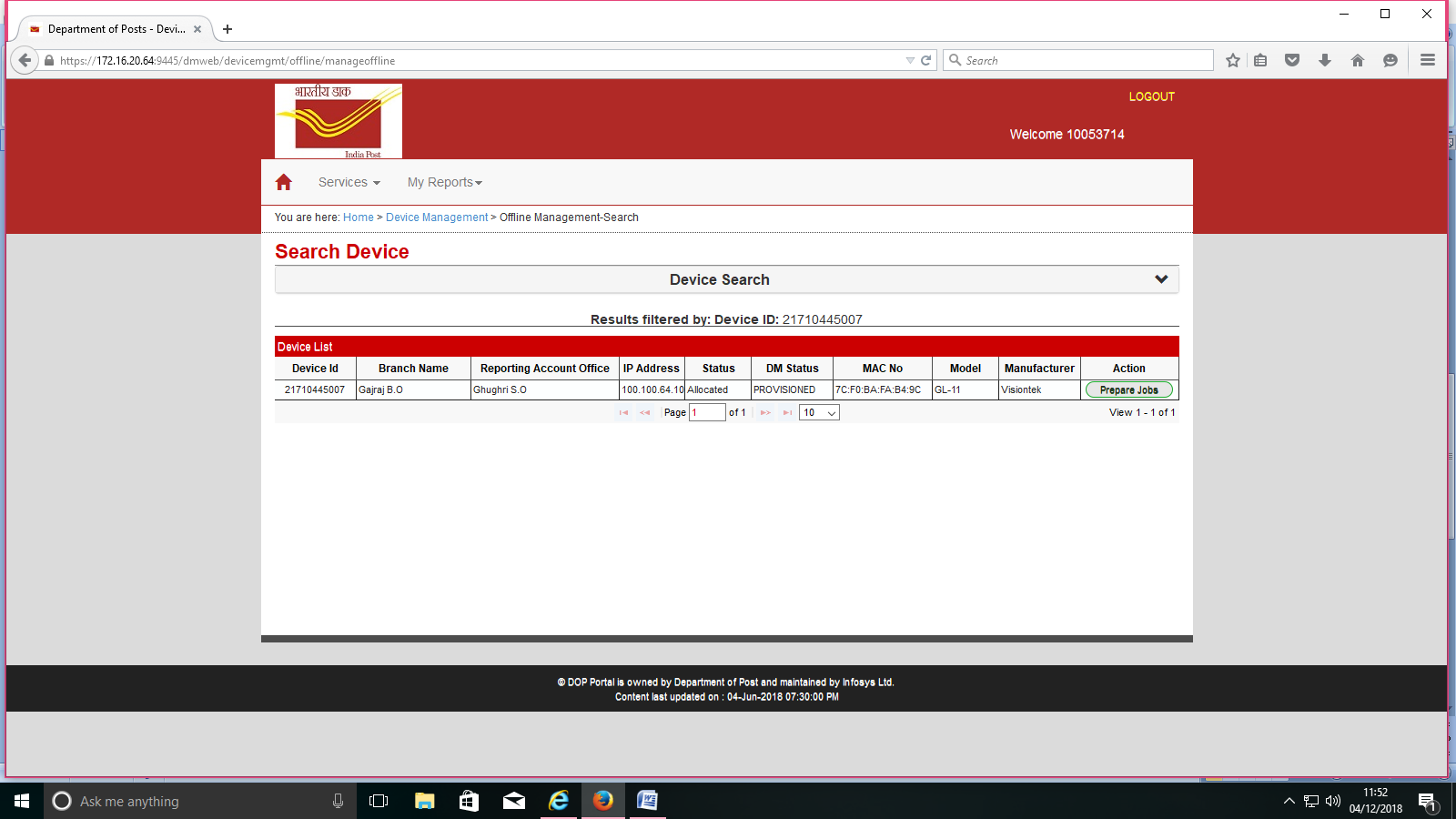 OFFLINE PROCEDURE TO UPDATE THE APPS IN RICT DEVICES