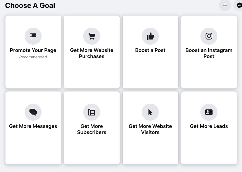 screenshot of facebook ad campaign