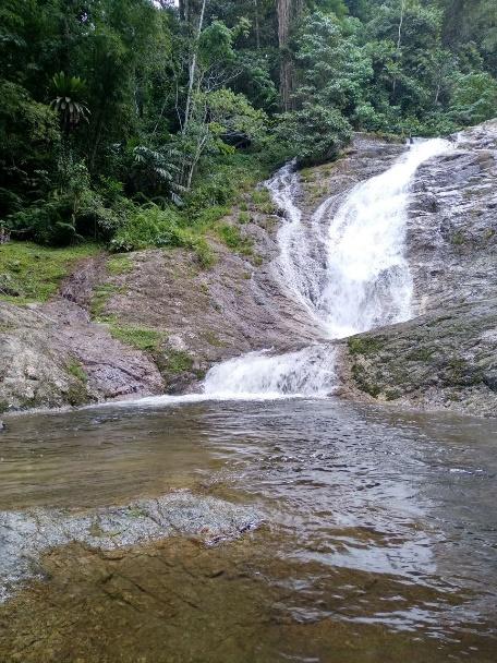 A waterfall going over a body of water

Description automatically generated