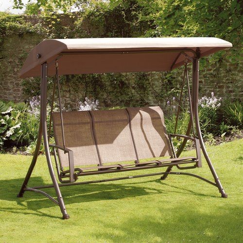 Use a canopy with a porch swing
