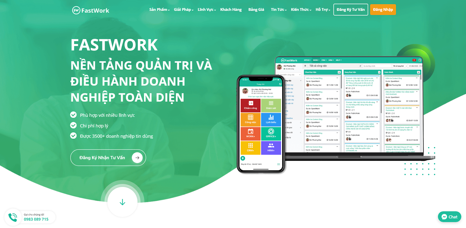 Phần mềm quản lý công việc FastWork Project 