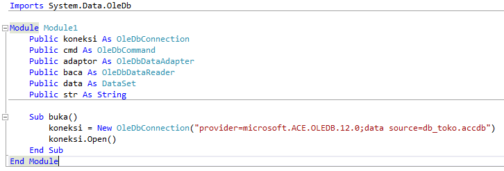 Membuat Koneksi Database Access Accdb Ke Vbnet 2012 Dan Menampilkannya Ke Tabel Datagridview 4824