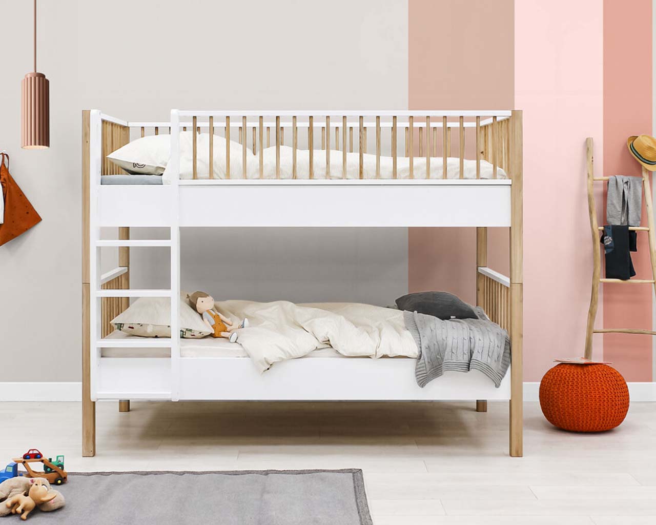 Nori bunk bed with storage trundle