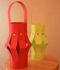 Paper Kandil, How to Make Paper Lantern - DIY paper lamp, Diwali lantern