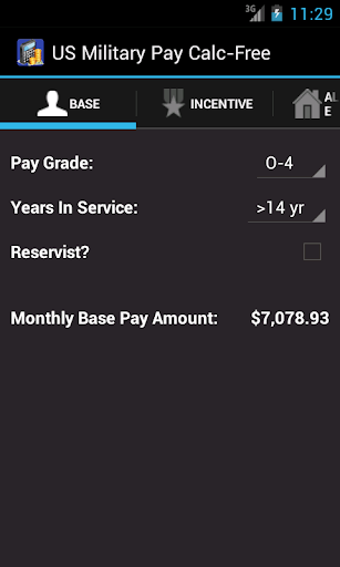 Download US Military Pay Calc Free apk