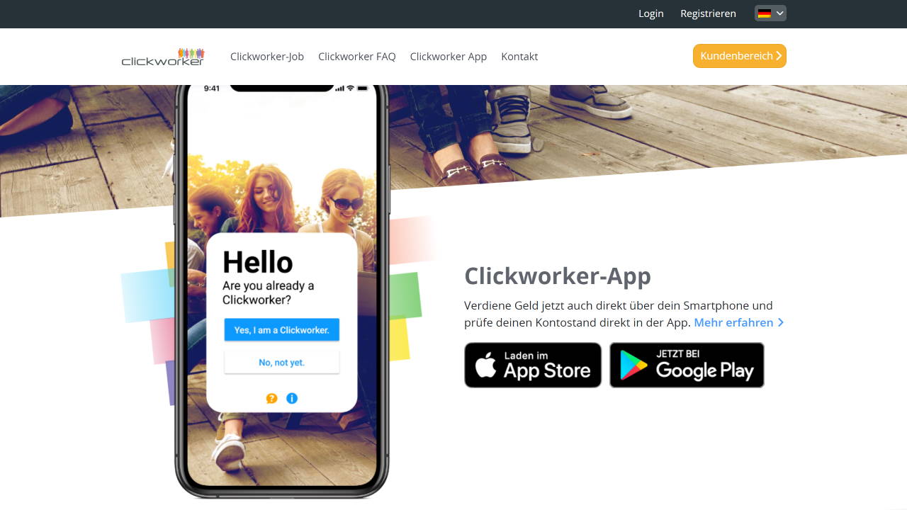 Clickworker Erfahrungen App