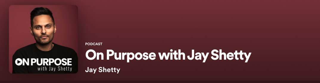 On Purpose podcast Spotify banner